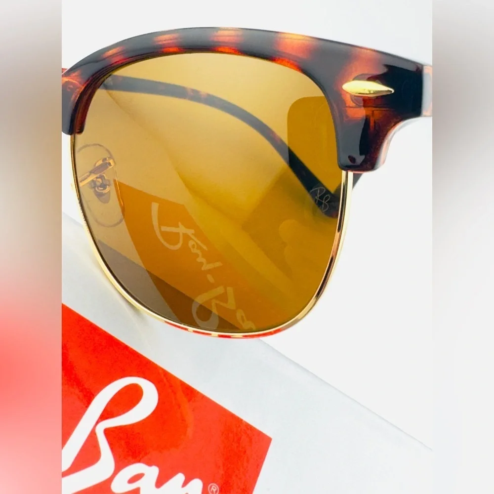 Ray-Ban ClubMaster Sunglasses RB3016 Polished Havana frame B15 Brown Lenses New!